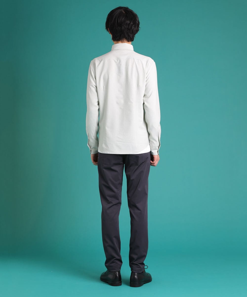 MKBDS57120 MK MICHEL KLEIN HOMME(MKミッシェルクランオム) ドライストレッチシャツ グリーン(30)