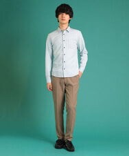 MKBDS69120 MK MICHEL KLEIN HOMME(MKミッシェルクランオム) アンティークドビーシャツ グリーン(30)