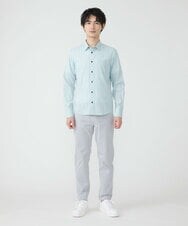 MKBDS69120 MK MICHEL KLEIN HOMME(MKミッシェルクランオム) アンティークドビーシャツ グリーン(30)