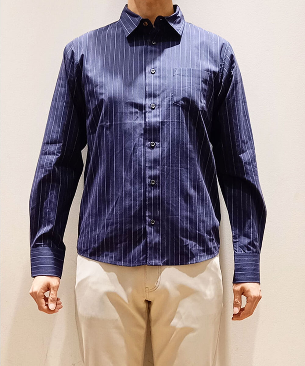 MKBDS69120 MK MICHEL KLEIN HOMME(MKミッシェルクランオム) アンティークドビーシャツ ネイビー(57)