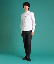 MKBDS69120 MK MICHEL KLEIN HOMME(MKミッシェルクランオム) アンティークドビーシャツ ホワイト(90)