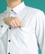 MKBDS69120 MK MICHEL KLEIN HOMME(MKミッシェルクランオム) アンティークドビーシャツ ホワイト(90)