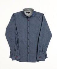 MKBDS70100 MK MICHEL KLEIN HOMME(MKミッシェルクランオム) 【WEB限定】リバーストライプシャツ ブルー(55)
