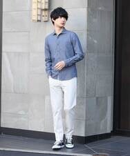 MKBDS70100 MK MICHEL KLEIN HOMME(MKミッシェルクランオム) 【WEB限定】リバーストライプシャツ ブルー(55)