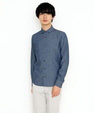 MKBDS70100 MK MICHEL KLEIN HOMME(MKミッシェルクランオム) 【WEB限定】リバーストライプシャツ ブルー(55)