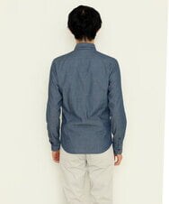 MKBDS70100 MK MICHEL KLEIN HOMME(MKミッシェルクランオム) 【WEB限定】リバーストライプシャツ ブルー(55)