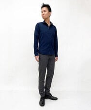 MKBDS70100 MK MICHEL KLEIN HOMME(MKミッシェルクランオム) 【WEB限定】リバーストライプシャツ ネイビー(57)