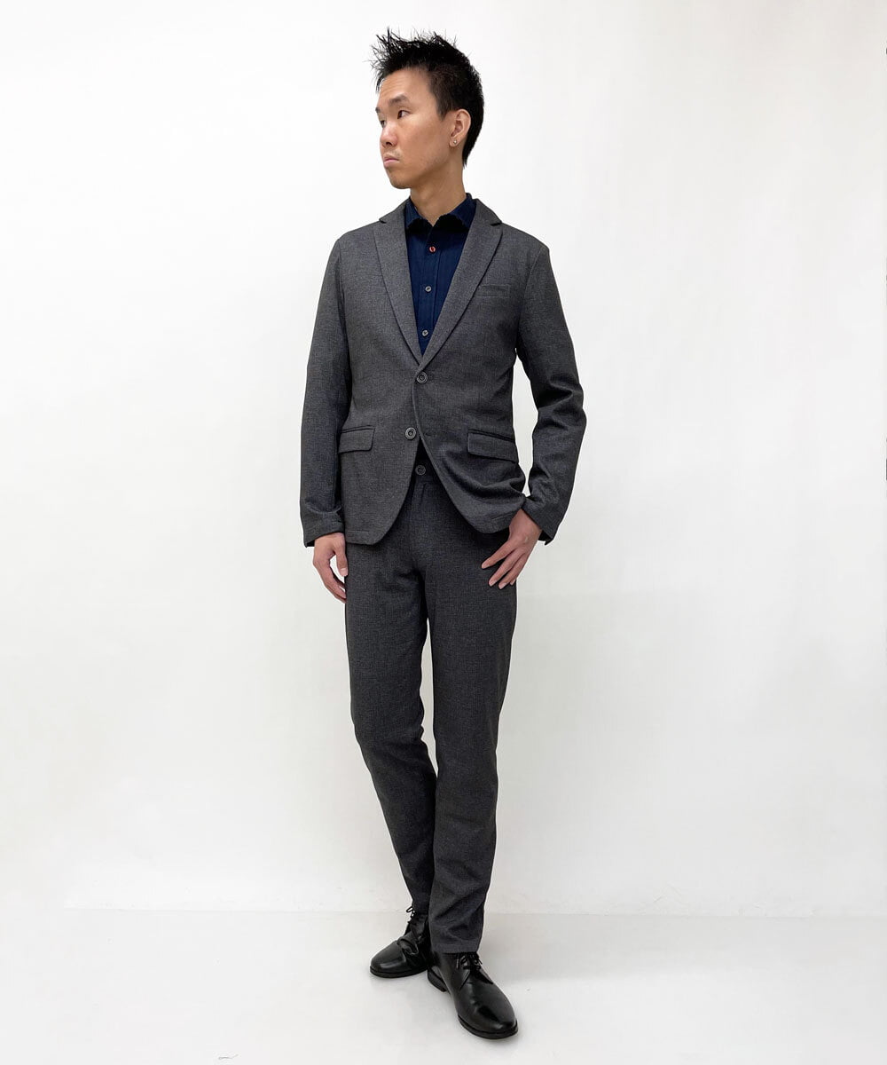 MKBDS70100 MK MICHEL KLEIN HOMME(MKミッシェルクランオム) 【WEB限定】リバーストライプシャツ ネイビー(57)