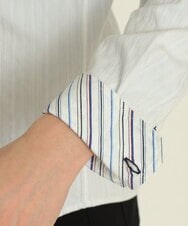 MKBDS70100 MK MICHEL KLEIN HOMME(MKミッシェルクランオム) 【WEB限定】リバーストライプシャツ ホワイト(90)