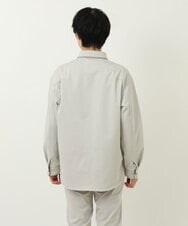 MKBDU04130 MK MICHEL KLEIN HOMME(MKミッシェルクランオム) ストレッチシャツブルゾン アイボリー(80)