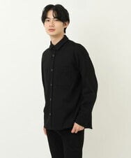 MKBDU04130 MK MICHEL KLEIN HOMME(MKミッシェルクランオム) ストレッチシャツブルゾン ブラック(94)