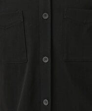 MKBDU04130 MK MICHEL KLEIN HOMME(MKミッシェルクランオム) ストレッチシャツブルゾン ブラック(94)