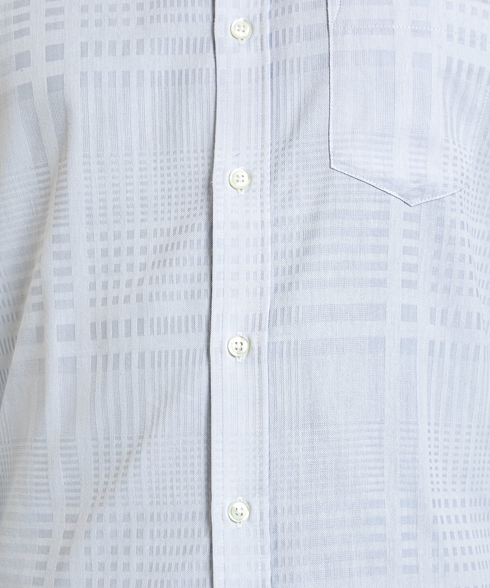 MKBDV55140 MK MICHEL KLEIN HOMME(MKミッシェルクランオム) ドビーチェックシャツ ホワイト(90)