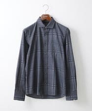 MKBDV55140 MK MICHEL KLEIN HOMME(MKミッシェルクランオム) ドビーチェックシャツ ブラック(94)