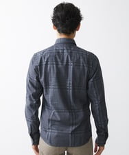 MKBDV55140 MK MICHEL KLEIN HOMME(MKミッシェルクランオム) ドビーチェックシャツ ブラック(94)