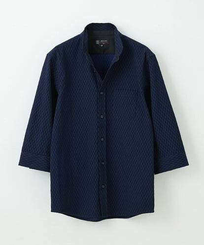 MKBFS63130 MK MICHEL KLEIN HOMME フェザーへリンボンシャツ