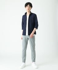MKBFS63130 MK MICHEL KLEIN HOMME(MKミッシェルクランオム) SOLOTEXフェザーへリンボンシャツ ネイビー(57)