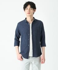 MKBFU21130 MK MICHEL KLEIN HOMME(MKミッシェルクランオム) ドライヨウリュウシャツ ネイビー(57)