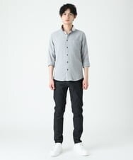 MKBFU21130 MK MICHEL KLEIN HOMME(MKミッシェルクランオム) ドライヨウリュウシャツ ライトグレー(91)