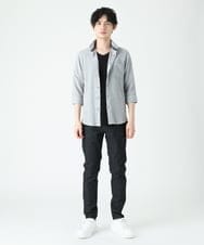 MKBFU21130 MK MICHEL KLEIN HOMME(MKミッシェルクランオム) ドライヨウリュウシャツ ライトグレー(91)