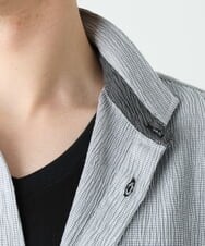 MKBFU21130 MK MICHEL KLEIN HOMME(MKミッシェルクランオム) ドライヨウリュウシャツ ライトグレー(91)
