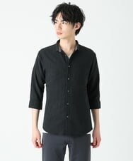MKBFU21130 MK MICHEL KLEIN HOMME(MKミッシェルクランオム) ドライヨウリュウシャツ ブラック(94)