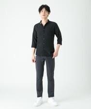 MKBFU21130 MK MICHEL KLEIN HOMME(MKミッシェルクランオム) ドライヨウリュウシャツ ブラック(94)