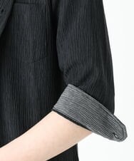 MKBFU21130 MK MICHEL KLEIN HOMME(MKミッシェルクランオム) ドライヨウリュウシャツ ブラック(94)