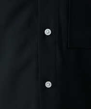 MKBFU85130 MK MICHEL KLEIN HOMME(MKミッシェルクランオム) サテンプリーツシャツ ブラック(94)