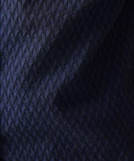 MKBFV63130 MK MICHEL KLEIN HOMME(MKミッシェルクランオム) 【日本製生地/ONOFF対応】七分袖シャツ/SOLOTEXフェザーへリンボン ネイビー