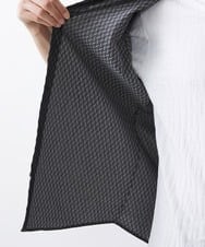 MKBFV63130 MK MICHEL KLEIN HOMME(MKミッシェルクランオム) 【日本製生地/ONOFF対応】七分袖シャツ/SOLOTEXフェザーへリンボン ダークグレー