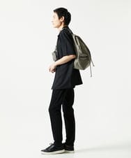 MKBGA03090 MK MICHEL KLEIN HOMME(MKミッシェルクランオム) 【洗える】シアーラッセル オープンカラーシャツ ブラック