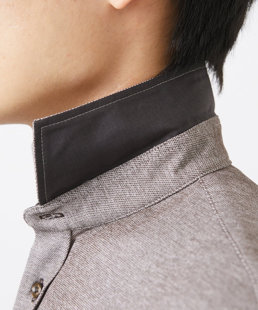 MKBGA50150 MK MICHEL KLEIN HOMME(MKミッシェルクランオム) PARINEカノコシャツ ベージュ（82）