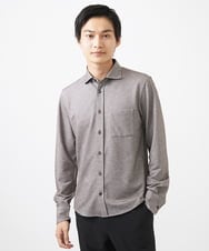 MKBGA50150 MK MICHEL KLEIN HOMME(MKミッシェルクランオム) PARINEカノコシャツ ベージュ（82）