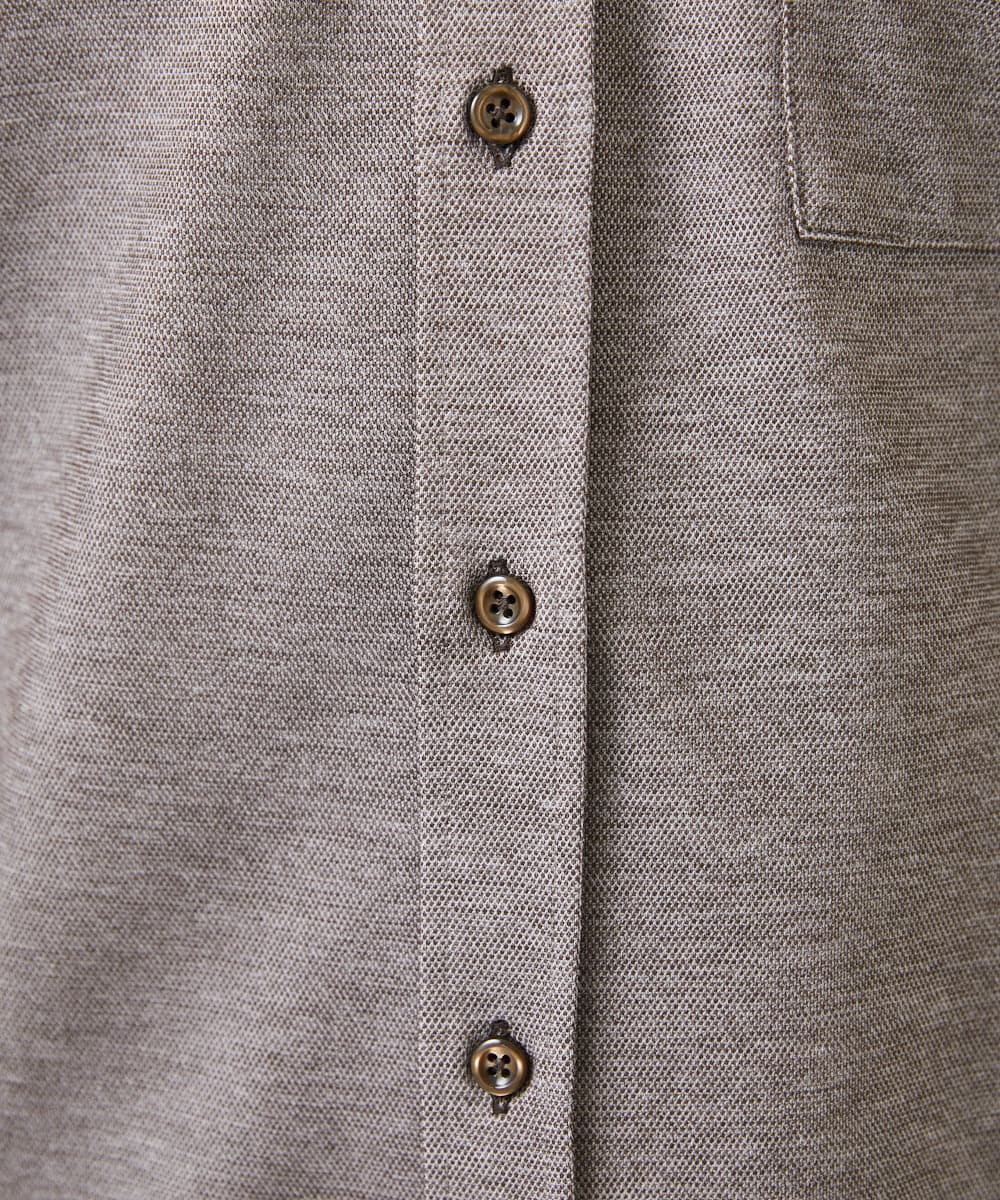 MKBGA50150 MK MICHEL KLEIN HOMME(MKミッシェルクランオム) PARINEカノコシャツ ベージュ（82）
