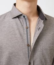 MKBGA50150 MK MICHEL KLEIN HOMME(MKミッシェルクランオム) PARINEカノコシャツ ベージュ（82）