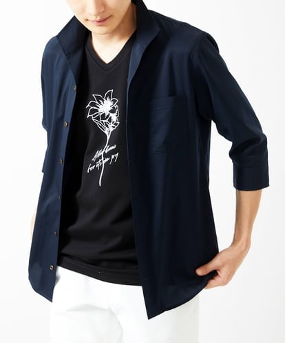 MKBGA60150 MK MICHEL KLEIN HOMME イタリアンカラーシャツ / ドットエアー　