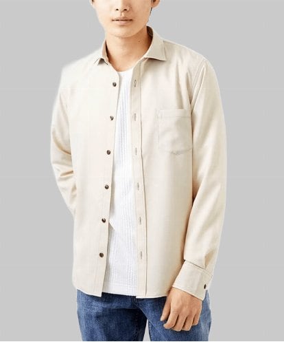 MKBGC23090 MK MICHEL KLEIN HOMME 【残りわずか/在庫限り】リネンタッチシャツ