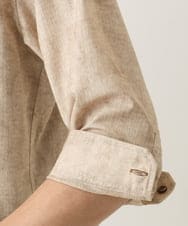 MKBGC61130 MK MICHEL KLEIN HOMME(MKミッシェルクランオム) 【洗える/ ドライタッチ】 シャルバート楊柳七分袖シャツ アイボリー