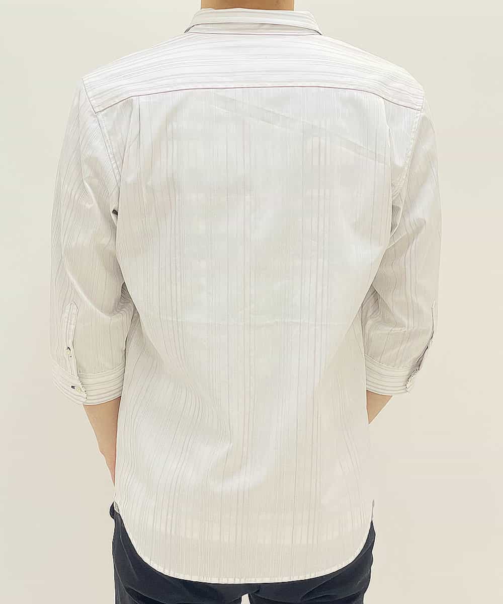 MKBGL16110 MK MICHEL KLEIN HOMME(MKミッシェルクランオム) シャツ／ストレッチリバーシブル ホワイト