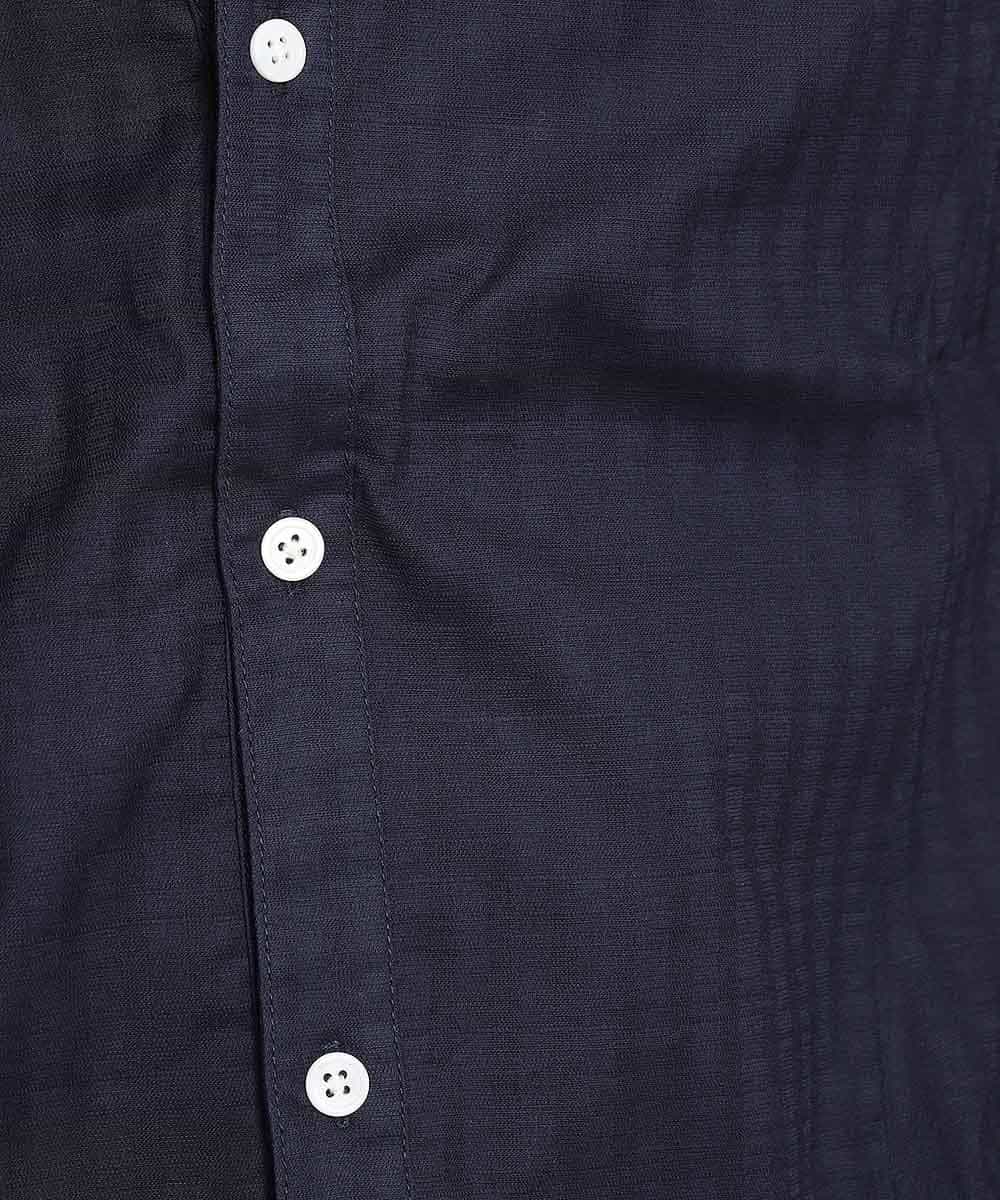 MKBGL32089 MK MICHEL KLEIN HOMME(MKミッシェルクランオム) シャツ／ダブルチェックストレッチ ネイビー