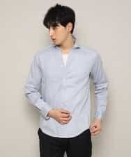 MKBGL32089 MK MICHEL KLEIN HOMME(MKミッシェルクランオム) シャツ／ダブルチェックストレッチ ラベンダー