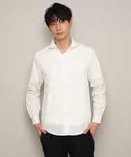 MKBGL32089 MK MICHEL KLEIN HOMME(MKミッシェルクランオム) シャツ／ダブルチェックストレッチ ホワイト