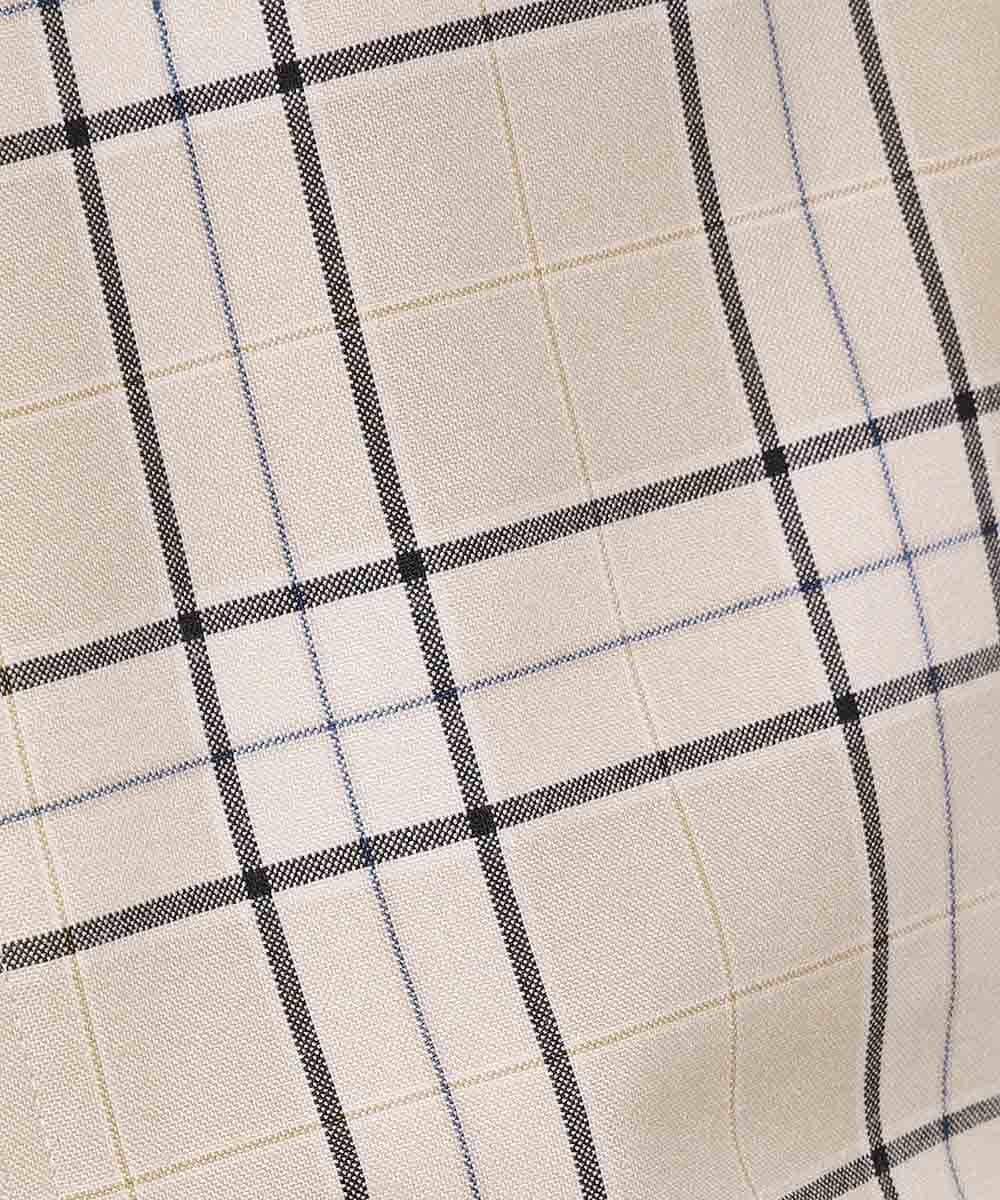 MKBGL34079 MK MICHEL KLEIN HOMME(MKミッシェルクランオム) 半袖チェックブルゾン ベージュ