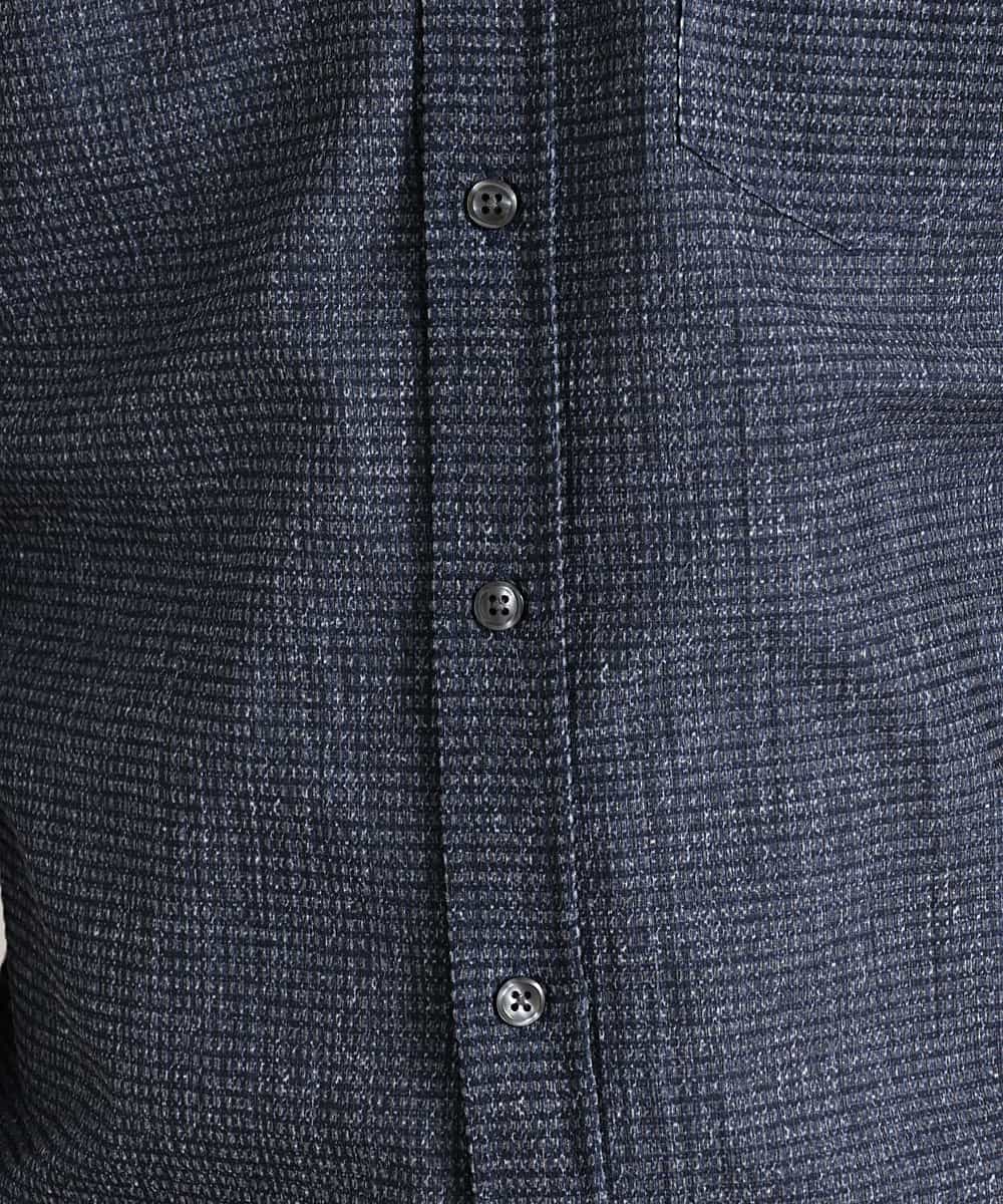 MKBGM60110 MK MICHEL KLEIN HOMME(MKミッシェルクランオム) 【涼シャツ/軽量/速乾】3Dエアトリコットシャツ ブルー(55)