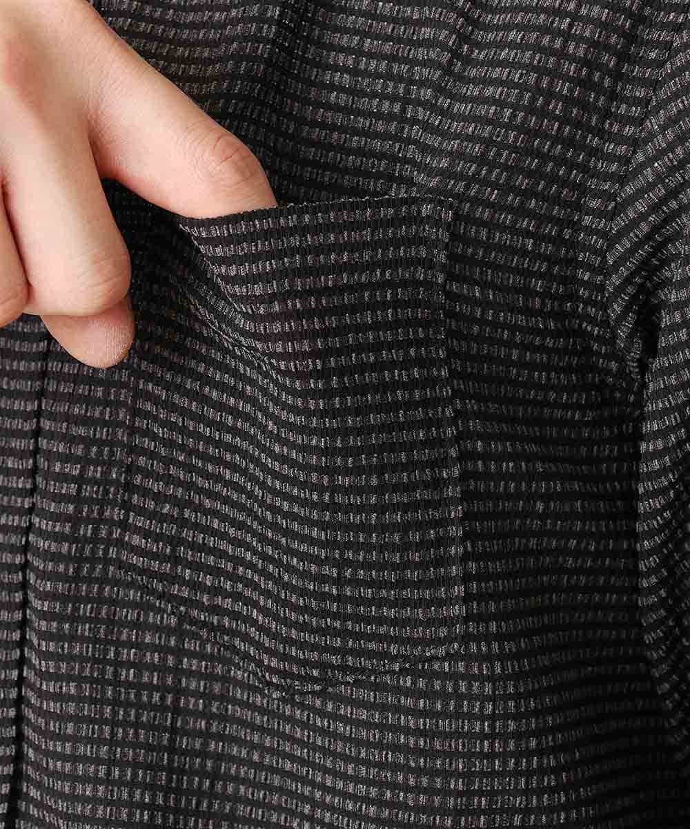 MKBGM60110 MK MICHEL KLEIN HOMME(MKミッシェルクランオム) 【涼シャツ/軽量/速乾】3Dエアトリコットシャツ ブラック(94)
