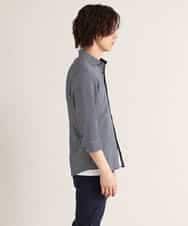 MKBGM65110 MK MICHEL KLEIN HOMME(MKミッシェルクランオム) 【涼シャツ/速乾/ストレッチ】クールマックスニットサッカー ネイビー