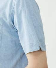 MKBGS54120 MK MICHEL KLEIN HOMME(MKミッシェルクランオム) イズミールコットンシャツ ライトブルー(50)