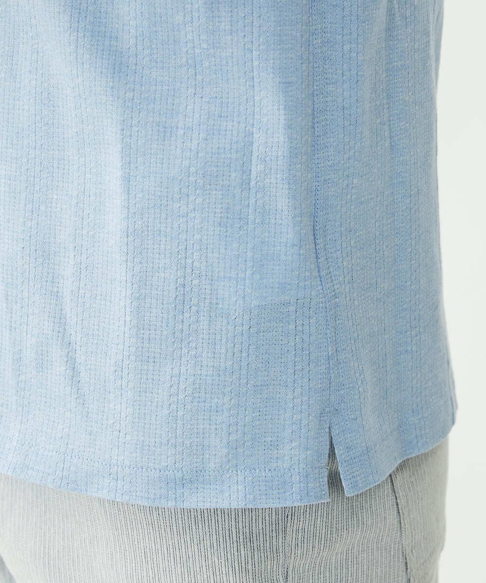 MKBGS54120 MK MICHEL KLEIN HOMME(MKミッシェルクランオム) イズミールコットンシャツ ライトブルー(50)