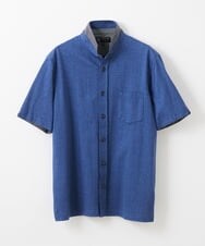 MKBGS54120 MK MICHEL KLEIN HOMME(MKミッシェルクランオム) イズミールコットンシャツ ブルー(55)